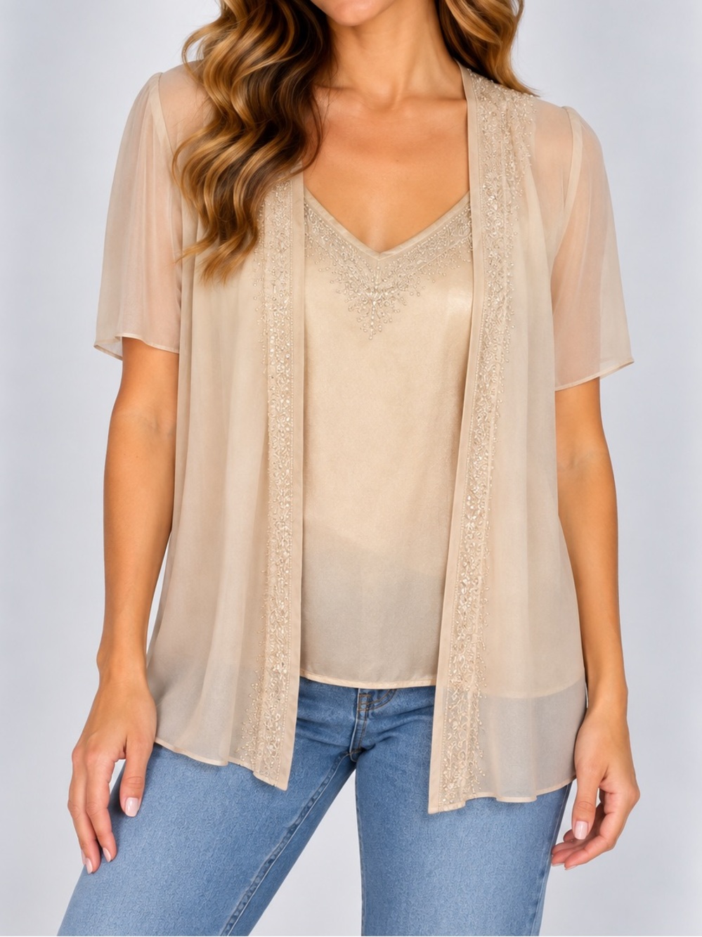Vintage Sheena Top & Jacket Set